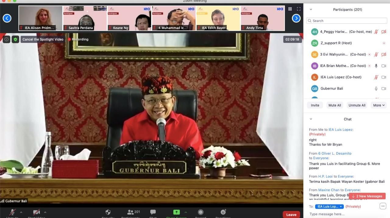 podiumnews.com-International Energy Agency, Koster Beberkan Program Bali Mandiri Energi 